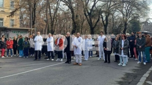 Tišina ispred KBC Zemun